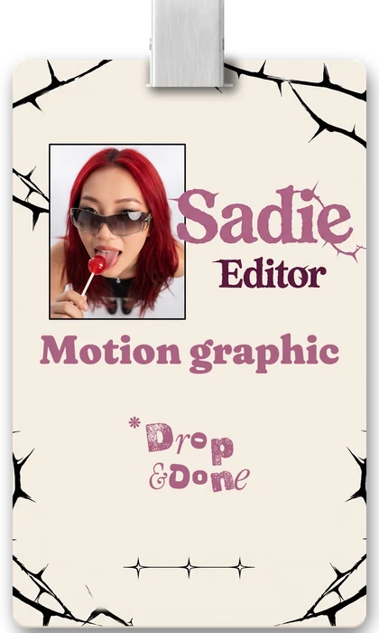 บัตร Editor Sadie